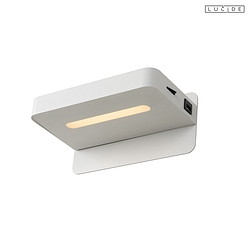 wall luminaire ATKIN LED square IP20, white 