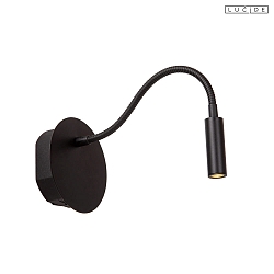 wall luminaire JOLIJN with flex arm IP20, black 