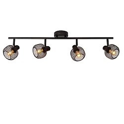 spot MAREN 4 flames, square E14 IP20, black