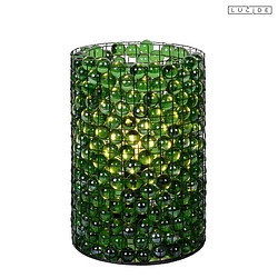 table lamp EXTRAVAGANZA MARBELOUS cylindrical E14 IP20, green 