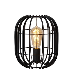 Tischleuchte REDA, � 22 cm, 1xE27, schwarz
