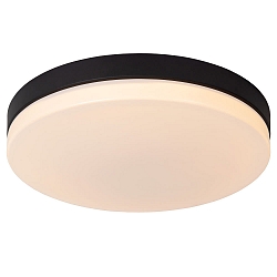 LED Deckenleuchte BISKIT Badleuchte, � 40cm, 36W, 2700K, 2200lm, IP44, schwarz