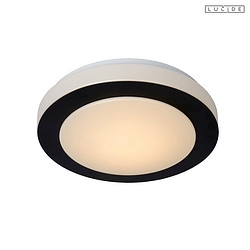ceiling luminaire DIMY LED round IP21, opal, black dimmable