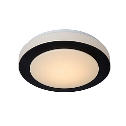 LED Deckenleuchte DIMY Badleuchte, � 28,6 cm, 1x12W, 3000K, IP21, dimmbar, schwarz
