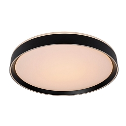 ceiling luminaire NURIA LED round IP20, black dimmable