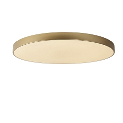 ceiling luminaire UNAR LED round IP20, gold matt, brass, opal dimmable