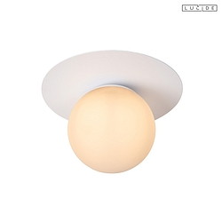ceiling luminaire TRICIA round E27 IP20, opal, white