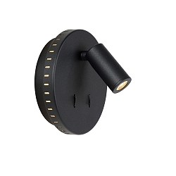 wall luminaire BENTJER LED round IP20, black 