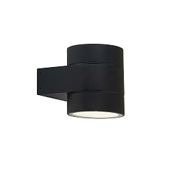 LED Au�enwandleuchte DOLIO W90, 2x 4,2W, 3000K, 2x 500lm, IP65, dimmbar, schwarz