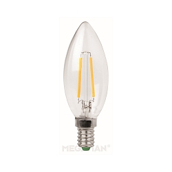 LED Filament Kerzenform C35, E14, 3W 2700K 250lm, opal