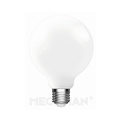 LED Globe G95, E27, 8.2W 2000K 1055lm 360�, opal