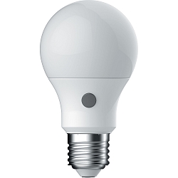 LED Leuchtmittel STANDBY, E27, 7,3W, 2700K, 810lm, IP20, dimmbar, mit Bewegungsmelder, opal