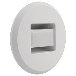 LED-Wandeinbauleuchte TINA, IP20, RUND, � 8.5cm, 230V, 1W 10-45lm 3000K 100�, 320� drehbar, schaltbar, wei�