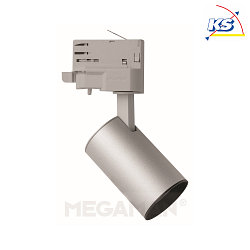 LED 3-Phasen-Strahler MARCO Mini DBT, 12W 2800K 950lm 24/36 (einstellbar), Silber