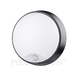 Outdoor LED Fl�chenleuchte BULKA RUND inkl. PIR Sensor, IP54, 10W 4000K 700lm 120�