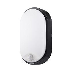 Outdoor LED Fl�chenleuchte BULKA OVAL inkl. PIR Sensor, IP54, 10W 4000K 700lm 120�