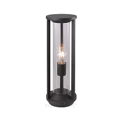 Pollerleuchte CILLO, IP65, H�he 50cm, E27 max. 15W, Alu-Druckguss anthrazit / Glaszylinder klar