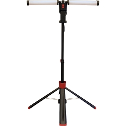 LED Work lamp HELFA DUO site luminaire, 80W, 5000K, 4500lm, IP54, red