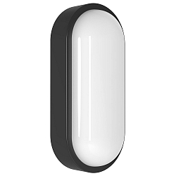 LED Outdoor Wand/-Deckenleuchte ZELLA NEO XL MS, 7/10/16W, 3000/4000K, 600/900/1450lm, CCT, IK08, mit Sensor, schwarz