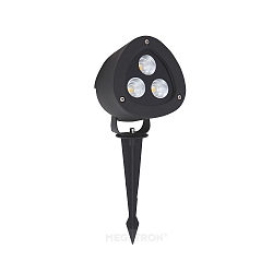 LED ground spike luminaire GARTIA L, IP65, 20W 3000K 2200lm 24�, anthracite, incl. 250cm H05RN-F + plug