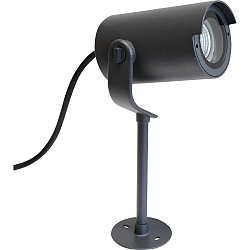 Au�enstrahler GARTIA, IP65, GU10 max. 35W, inkl. Erdspie� + Bodenplatte, mit 150cm Kabel + Schnellverbinder M20, Anthrazit