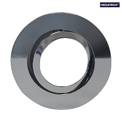 Recessed ring DECOCLIC, round, IP20, opening Ø 6.8cm, 230V / 12V, swiveling, incl. GU10- and GU5.3 socket
