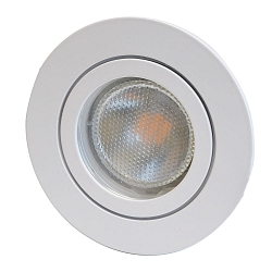 Einbauring DECOCLIC, rund, IP44, Einbau-� 6.8cm, 230V AC / 12V AC, starr, inkl. GU10- / GU5.3-Fassung + Silikon-Ring, wei�