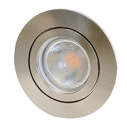 Einbauring DECOCLIC, rund, IP44, Einbau-� 6.8cm, 230V AC / 12V AC, starr, inkl. GU10- / GU5.3-Fassung + Silikon-Ring, eisen