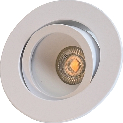 ceiling recessed luminaire DECOCLIC round, swivelling IP20, white dimmable