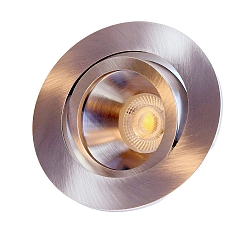 ceiling recessed luminaire DECOCLIC round, swivelling IP20, glossy dimmable
