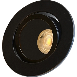 ceiling recessed luminaire DECOCLIC round, swivelling IP20, black dimmable