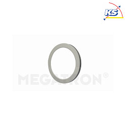 Magnetic decoring COVER UP for LED ceiling luminaire PANO DIM CCT ROUND, brushed steel, for  29cm (MT76113)