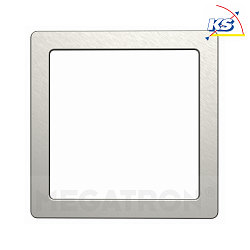 Decorative cover for PANO DIM CCT SQUARE, brushed steel, for 14 x 14cm (MT76114)