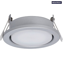 recessed luminaire MEGATRON PLANEX GX53 IP20, silver, lacquered
