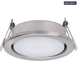 recessed luminaire MEGATRON PLANEX GX53 IP20, stainless steel, lacquered
