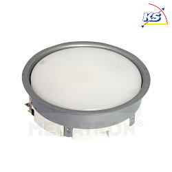 Recessed ring PLANEX, IP23, 230V AC,  8.6cm, trimless, GX53 LED/ESL max.13W, silver