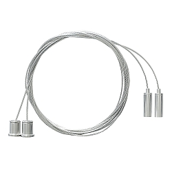 Zubeh�r f�r Outdoor LED Rohrleuchte TIBIA - Abh�ngungs-Set, 2-fach, 200cm, Edelsthl