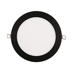 recessed downlight LED PANEL FLAT 170 R SCCT MP round, CCT Switch, switchable, multipower IP44, black 