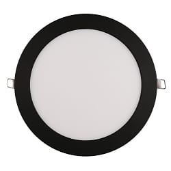 recessed downlight LED PANEL FLAT 225 R SCCT MP flat, switchable, multipower IP44, black 