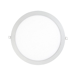 LED Einbau-Panel FLAT 300 R, IP20, � 29.5cm, 350mA (exkl. BG), UGR<19, 10W 3000K 1100lm 90�, Titan matt