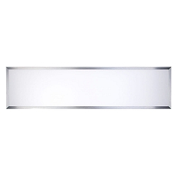 Recessed LED luminaire LED PANEL FLAT R1S, 40W, aluminium, warm white, 1-10V dimmable