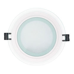LED Glas Panel 160R, rund, 11W, DTW, IP20, wei�