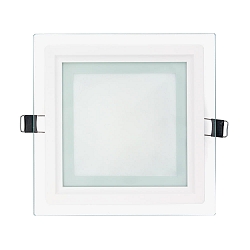 LED Glas Panel 160Q, eckig, 11W, DTW, IP20, wei�