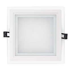 LED panel LED GLAS PANEL 200Q DTW square, Dim-To-Warm, dimmable 14W 60 - 1150lm 2000 - 3000K 120� 120� CRI >80