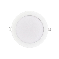 recessed downlight LED PANEL FLAT 130 R SCCT 350MA OPAL round, CCT Switch, excl. LED driver IP20, white dimmable