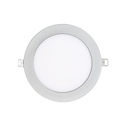 LED Einbau-Panel FLAT 130 R, IP20, � 17cm, 350mA (exkl. BG), dimmbar, 10W 4000K 1000lm 120�, Titan matt