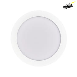 LED PANEL FLAT 190 R, IP20, Ø 22.5cm, 350mA, ohne BG, dimmbar, weiß, 15W 3000K, Weiß