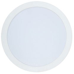 recessed downlight LED PANEL FLAT 175 R 350MA IP44 round, excl. LED driver IP44, white dimmable