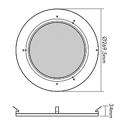 Zubeh�r f�r LED HIGH BAY 184/240 - Linse 90�