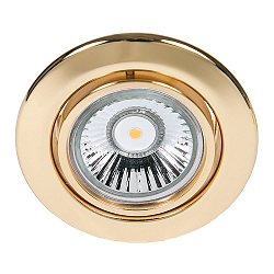 Recessed spot DOWNLIGHT C 3830, � 8.8cm, swiveling, 24 carat gold-plated